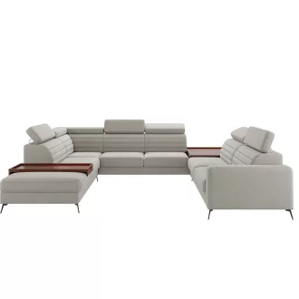  Amarano U-alakú ágyazható sarokkanapé - jobbos - 263 cm X 359 cm X 256 cm (OTOML+E+2,5F+E2+S2R)