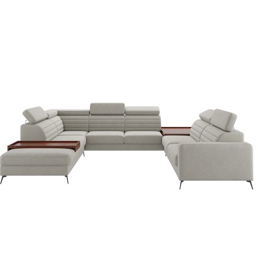 Amarano U-alakú ágyazható sarokkanapé - jobbos - 263 cm X 359 cm X 256 cm (OTOML+E+2,5F+E2+S2R)