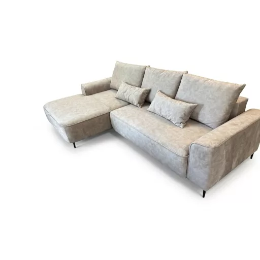 Bizzante sarokkanapé ágyneműtartós és ágyazható - balos 277 cm X 175 cm - Terra13 bézs kiállítási kedvezménnyel