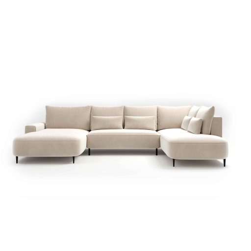 Bizzante U-alakú sarokkanapé ágyneműtartós és ágyazható - aaszimmetrikus  - jobbos 184 X 356 X cm X 208 cm