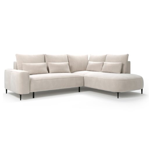 Bizzante L-alakú sarok ülőgarnitúra ágyneműtartós és ágyazható - jobbos 264 cm X 208 cm