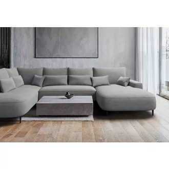   Bizzante U-alakú sarokkanapé ágyneműtartós és ágyazható - aaszimmetrikus  - balos 208 X 356 X cm X 184 cm