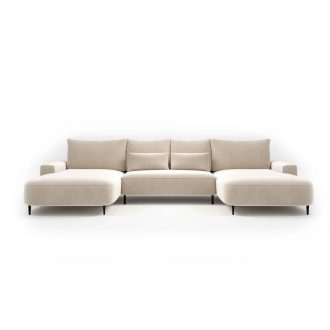   Bizzante U-alakú sarokkanapé ágyneműtartós és ágyazható - aszimmetrikus  - 175 X 373 X cm X 175 cm