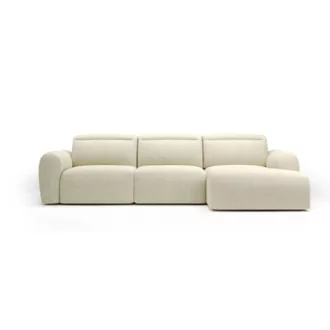   Coriso L-alakú sarokkanapé - jobbos - nyitott - 278 cm X 207 cm - elektromosan mélyíthető ülőfelülettel 