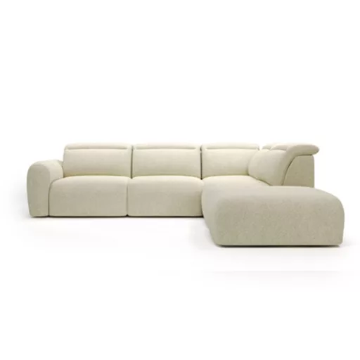 Coriso L-alakú sarokkanapé - jobbos - zárt - 279 cm X 212 cm - elektromosan mélyíthető ülőfelülettel