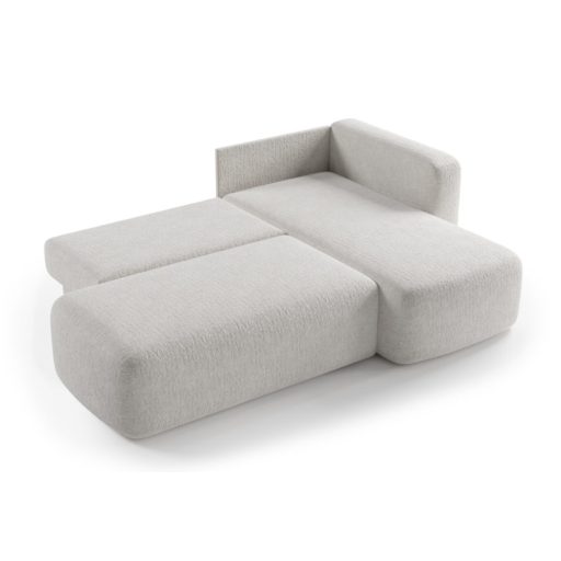 Cosy kis L-alakú sarok ülőgarnitúra ágyneműtartós és ágyazható - jobbos 244 cm X 160 cm