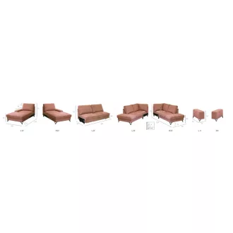   LS Flavio L-alakú ágyazható sarokgarnitúra - balos - 283 cm X 214 cm Miltonnew03 vízlepergető szövettel - kiállítási kedvezménnyel