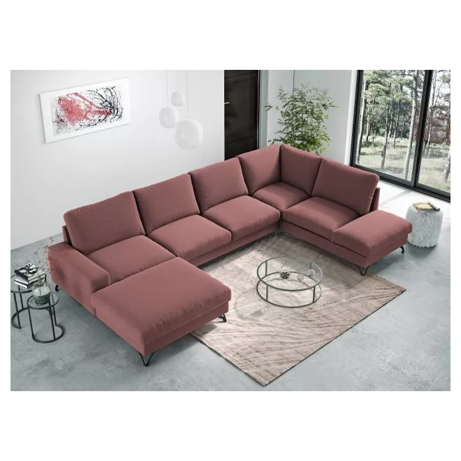 LS Flavio U-alakú ágyazható sarokgarnitúra - jobbos - 179 cm X 359 cm X 214 cm