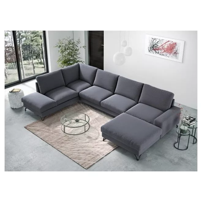 LS Flavio U-alakú ágyazható sarokgarnitúra - balos - 214 cm X 359 cm X 179 cm