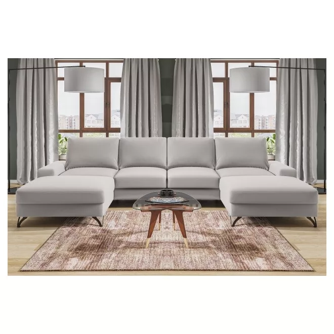 LS Flavio U-alakú ágyazható sarokgarnitúra - szimmetrikus - 179 cm X 344 cm X 179 cm