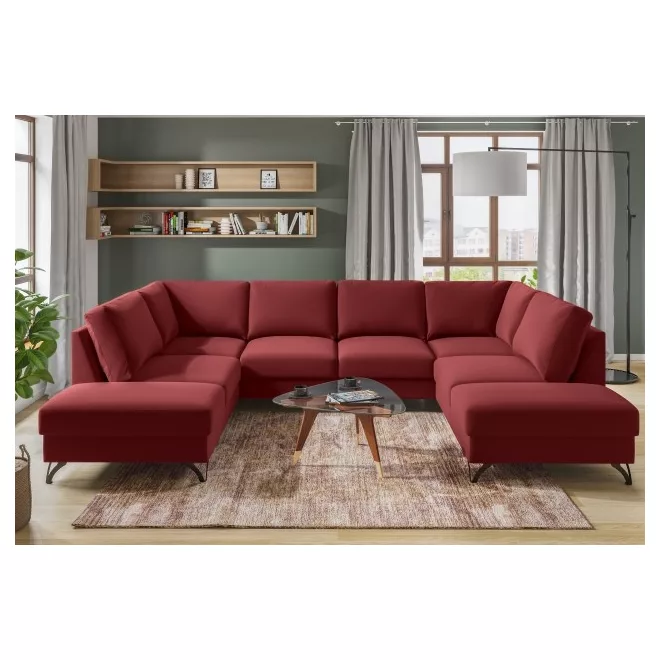 LS Flavio U-alakú ágyazható sarokgarnitúra - szimmetrikus - 214 cm X 326 cm X 214 cm