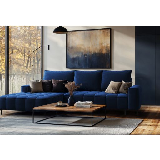 Florence L-alakú sarokülő ágyneműtartós és ágyazható - balos 280 cm X 166 cm