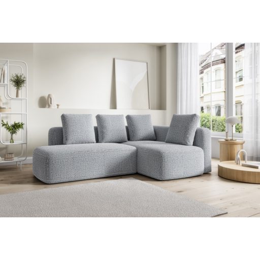 LS Frida II L-alakú sarok ülőgarnitúra ágyneműtartós és ágyazható - jobbos 244 cm X 160 cm