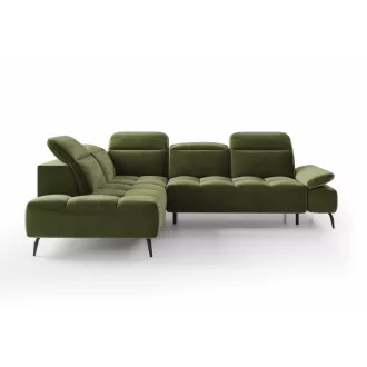   Mason L-alakú sarokkanapé - balos - zárt - 278 cm X 207 cm - elektromosan mélyíthető ülőfelülettel 