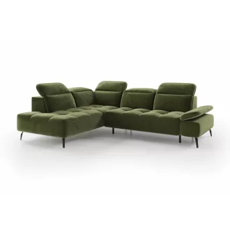   Mason L-alakú sarokkanapé - balos - zárt - 278 cm X 207 cm - elektromosan mélyíthető ülőfelülettel 
