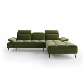   Mason L-alakú sarokkanapé - jobbos - nyitott - 278 cm X 207 cm - elektromosan mélyíthető ülőfelülettel 