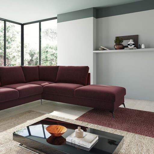 Moderno U-alakú ágyazható sarokgarnitúra - szimmetrikus - 255 cm X 327 cm X 255 cm 