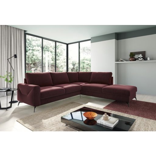 Moderno L-alakú ágyazható sarokgarnitúra - jobbos - 253 cm X 255 cm 