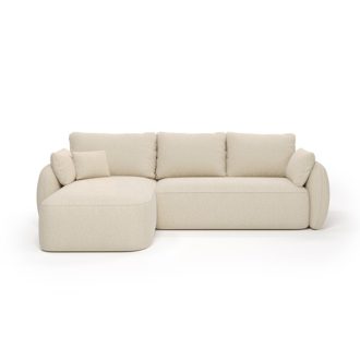   Moreti-sarokkamape sarokkanapé ágyneműtartós és ágyazható - balos 268 cm X 163 cm