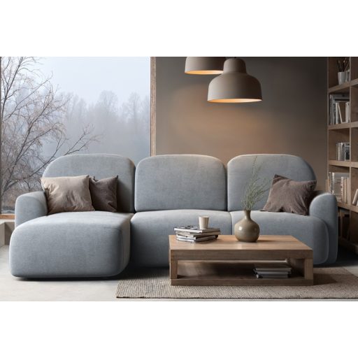 Nuba sarokkanapé ágyneműtartós és ágyazható - balos 263 cm X 163 cm