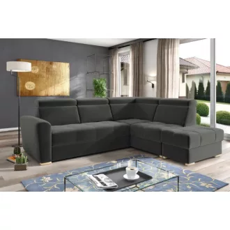   LS Riva ágyazható sarokgarnitúra puffal - jobbos 274 cm X 231 cm