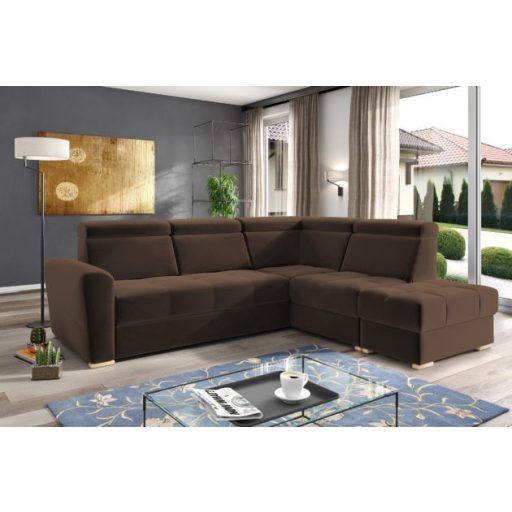 LS Riva ágyazható sarokgarnitúra puffal - jobbos 274 cm X 231 cm
