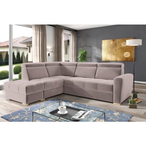 LS Riva ágyazható sarok ülőgarnitúra puffal - balos 274 cm X 231 cm
