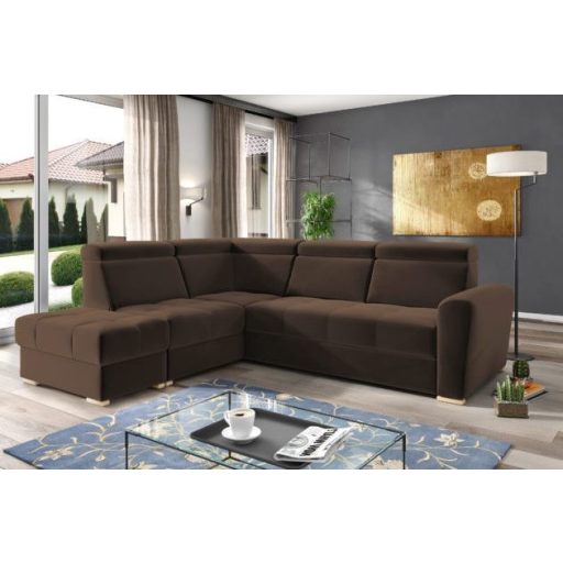 LS Riva ágyazható sarokgarnitúra puffal - balos 274 cm X 231 cm