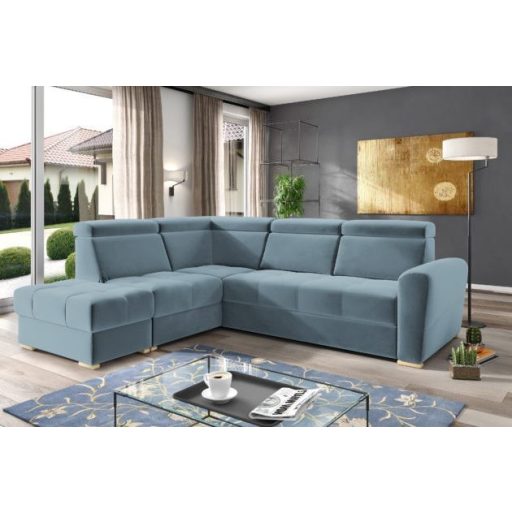 LS Riva ágyazható sarokgarnitúra puffal - balos 274 cm X 231 cm