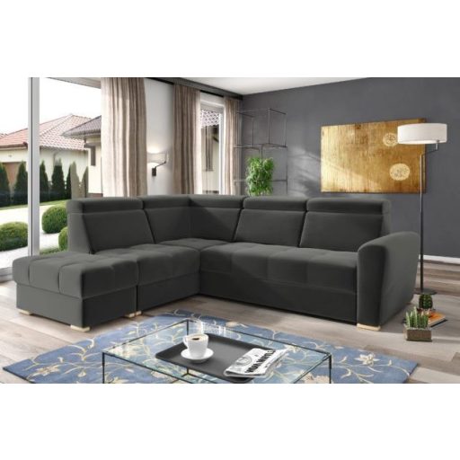 LS Riva ágyazható sarokgarnitúra puffal - balos 274 cm X 231 cm