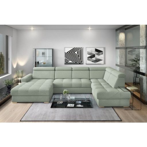 LS Riva U-alakú ágyazható sarok ülőgarnitúra - jobbos 189 cm X  349 cm X 210 cm