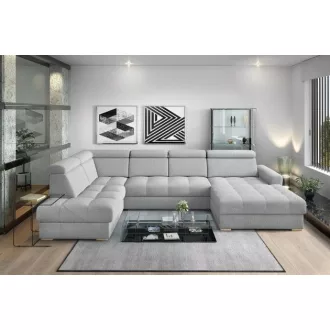   LS Riva U-alakú ágyazható sarokgarnitúra - balos 210 cm X  349 cm X 189 cm