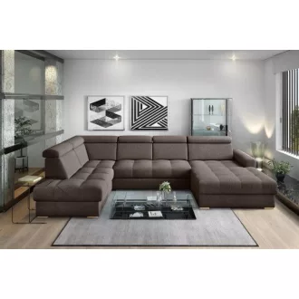   LS Riva U-alakú ágyazható sarokgarnitúra - balos 210 cm X  349 cm X 189 cm