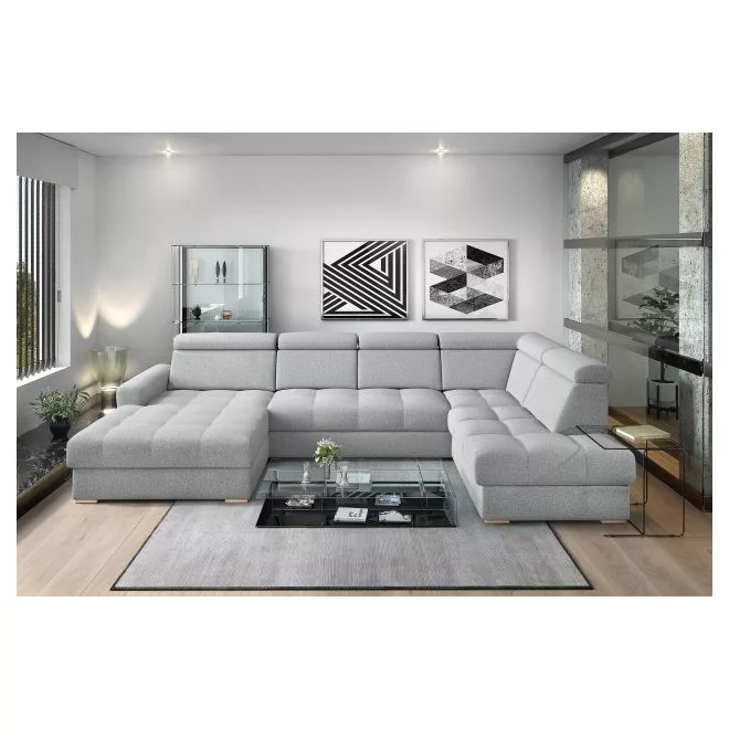 LS Riva U-form ágyazható sarokgarnitúra - jobbos 189 cm X  374 cm X 210 cm