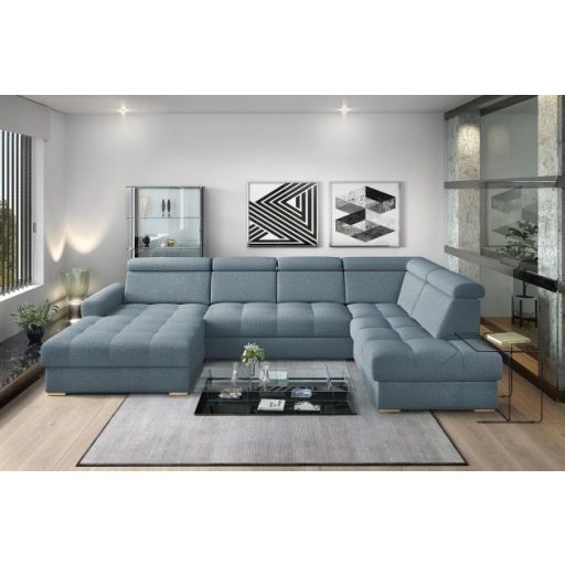 LS Riva U-form ágyazható sarokgarnitúra - jobbos 189 cm X  374 cm X 210 cm