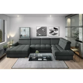   LS Riva U-form ágyazható sarokgarnitúra - jobbos 189 cm X  374 cm X 210 cm