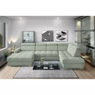   LS Riva U-form ágyazható sarokgarnitúra - jobbos 189 cm X  374 cm X 210 cm