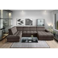   LS Riva U-form ágyazható sarok ülőgarnitúra - balos 210 cm X  374 cm X 189 cm