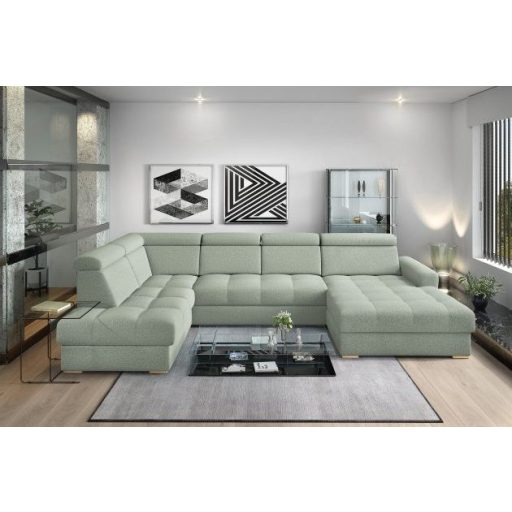 LS Riva U-form ágyazható sarok ülőgarnitúra - balos 210 cm X  374 cm X 189 cm