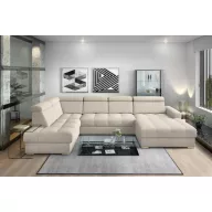   LS Riva U-form ágyazható sarok ülőgarnitúra - balos 210 cm X  374 cm X 189 cm