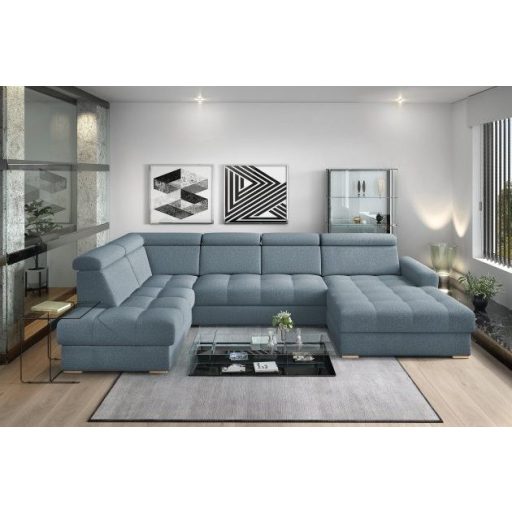 LS Riva U-form ágyazható sarok ülőgarnitúra - balos 210 cm X  374 cm X 189 cm