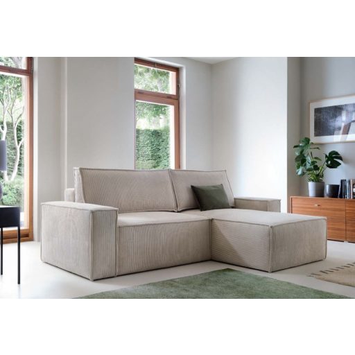 LS Sole L-alakú ülőgarnitúra ágyneműtartós és ágyazható - jobbos 251 cm X 170 cm