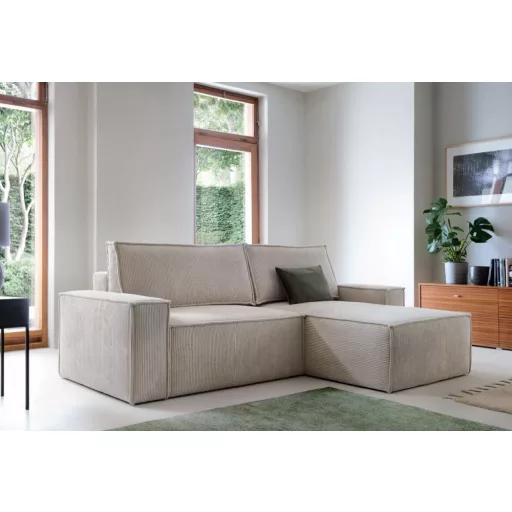 LS Sole sarokgarnitúra ágyneműtartós és ágyazható - jobbos 251 cm X 170 cm