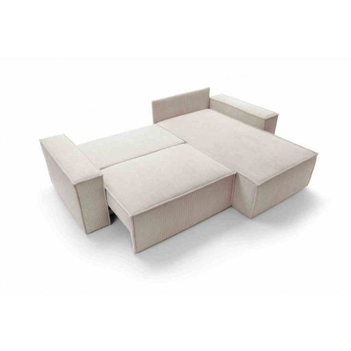 LS Sole L-alakú ülőgarnitúra ágyneműtartós és ágyazható - jobbos 251 cm X 170 cm