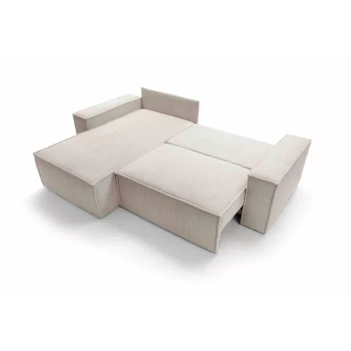 LS Sole sarokgarnitúra ágyneműtartós és ágyazható - balos 251 cm X 170 cm