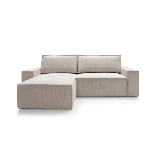 LS Sole L-alakú sarokülő ágyneműtartós és ágyazható - balos 251 cm X 170 cm