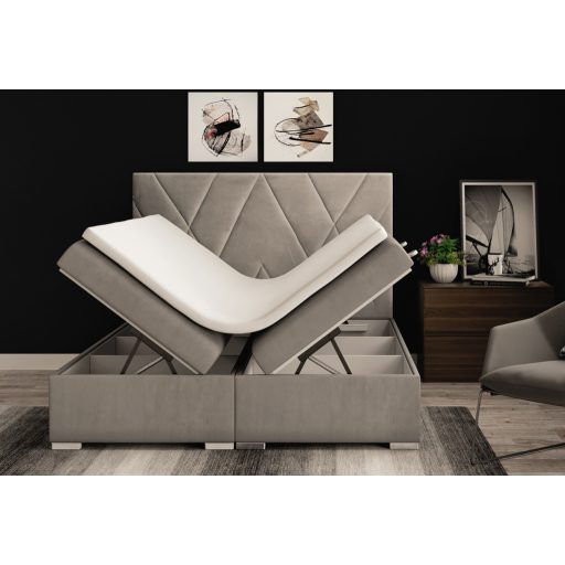 Laira kontinentális ágy ágyneműtartóval 120 X 200