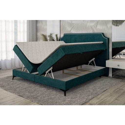 Leila kontinentális ágy ágyneműtartóval 120 X 200