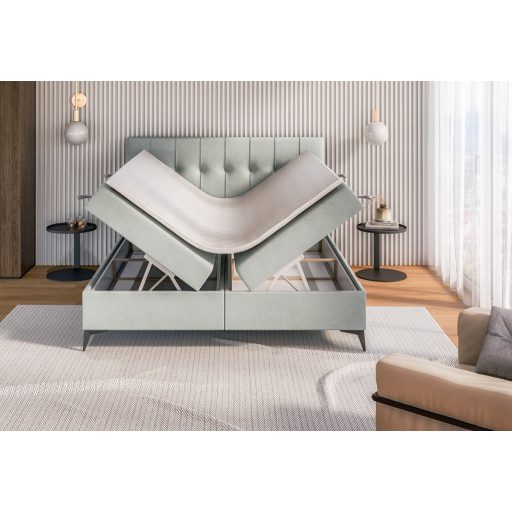 Leine kontinentális ágy ágyneműtartóval 120 X 200