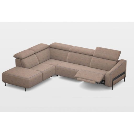 Luna sarokgarnitúra 244 cm X 300 cm - 2 elektromos relax funkcióval - bal